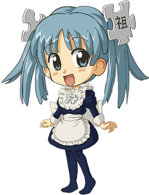 Chibi-style super-deformed Wikipe-tan, by Kasuga